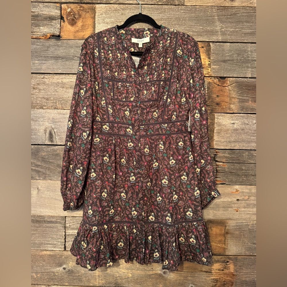 Joie Charmesse Mini Dress, Chocolate Torte Multi Women's Size 8 NWT